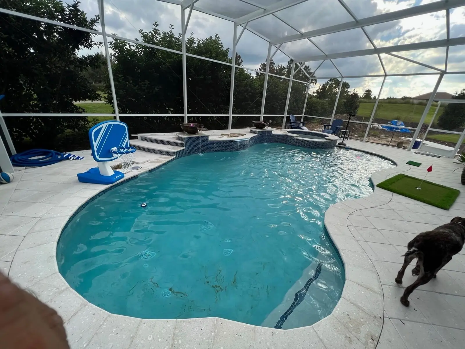 Hallmark Pool & Spa World / Pool Builder Orlando pool construction project